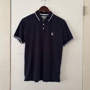 Original Penguin Navy Polo Shirt with White Trim